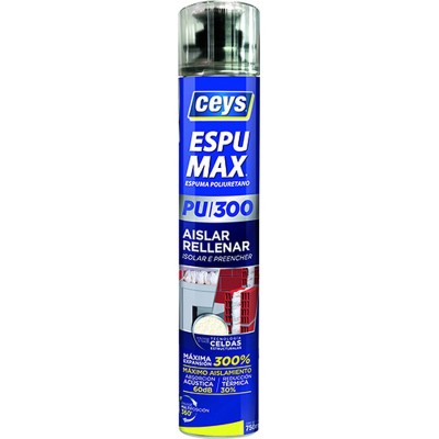 Espuma poliuretano fijar y montar teja espumax pu pistola 750ml CEYS