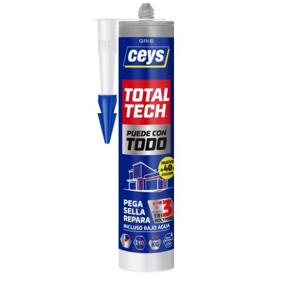 Adhesivo sellador total tech gris cartucho 290ml CEYS