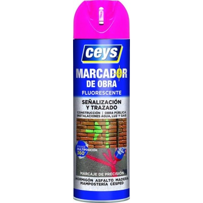 Spray marcador de obra varios colores 500ml CEYS