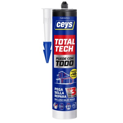 Adhesivo sellador total tech negro cartucho 290ml CEYS