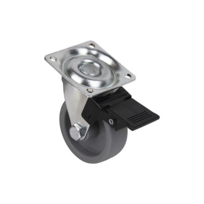 Rueda poliuretano placa/freno 40*20mm COFAN