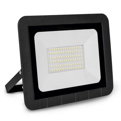 Proyector led plano negro ip65 50w luz fría MATEL