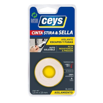 Cinta stira & sella 1,5*19mm blanca CEYS