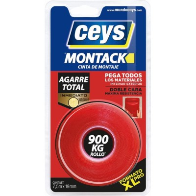 Cinta doble cara montack XL 7,5*19mm CEYS