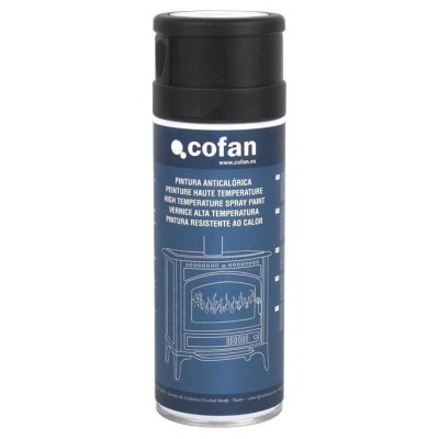 Pintura anticalórica spray negra 600º 400ml COFAN