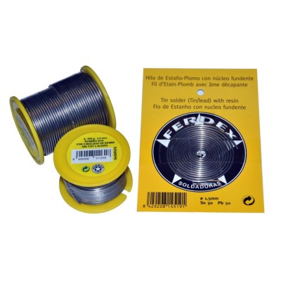 Estaño plata 1,5mm rollo 100 gr