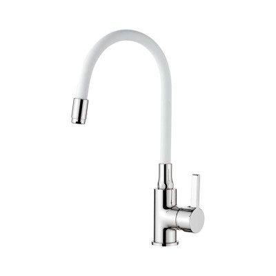 Grifo flexible blanco brillo m22112-3 IBERGRIF