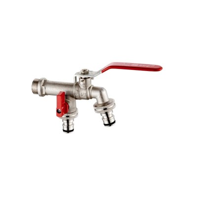 Grifo pared 2 salidas 1/2 m22203 IBERGRIF