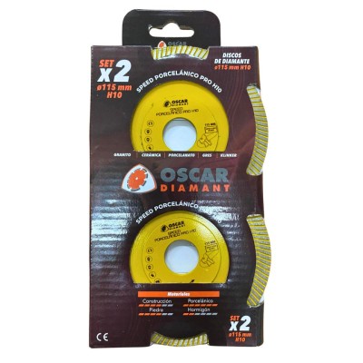 Disco diamante speed porcelánico 115 (2 ud) STAYER