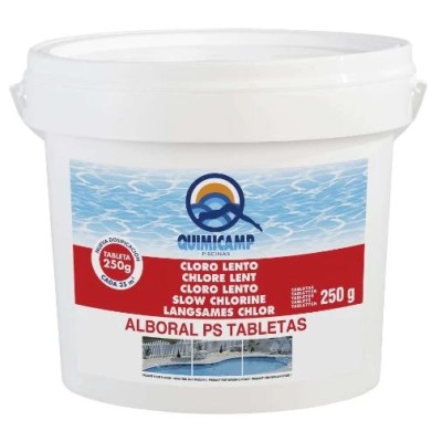 Cloro lento tabletas 250grs alboral ps 201705 bote 5kg QP