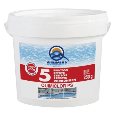 5 efectos tabletas 250grs quimiclor 201805 bote 5kg QP