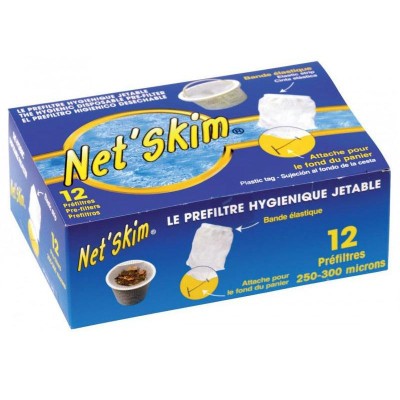 Prefiltro cesto skimmer desechable net skim (12 unidades) QP