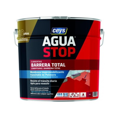 Membrana impermeabilizante aguastop barrera total rojo 1kg CEYS