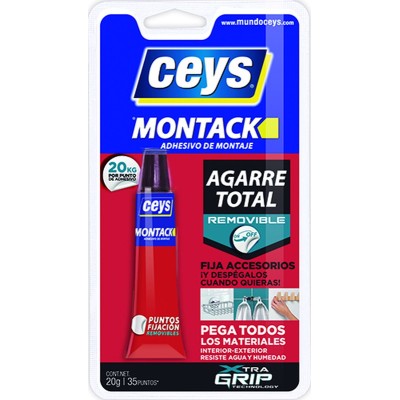 Adhesivo de montaje removible montack 20gr CEYS
