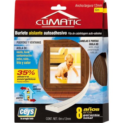 Burlete aislante blanco climatic 6*9mm CEYS