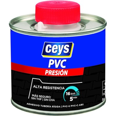 Adhesivo pvc presión tapón pincel 500ml CEYS