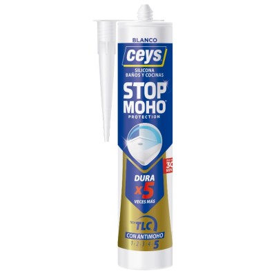 Silicona stop moho protection blanco 280ml CEYS