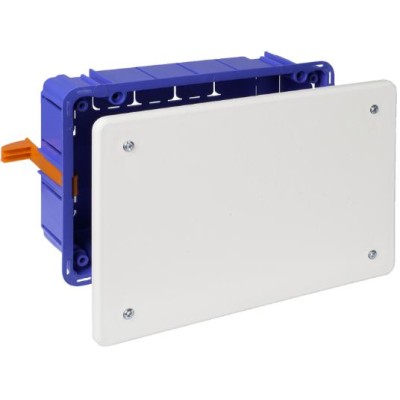 Caja conexión pladur 170*112*47 tapa tornillos y sistema de fijación bridas