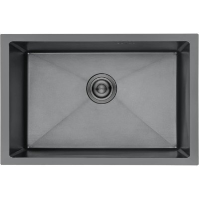 Fregador 1 seno acero inoxidable negro 70x44 m87044b IBERGRIF