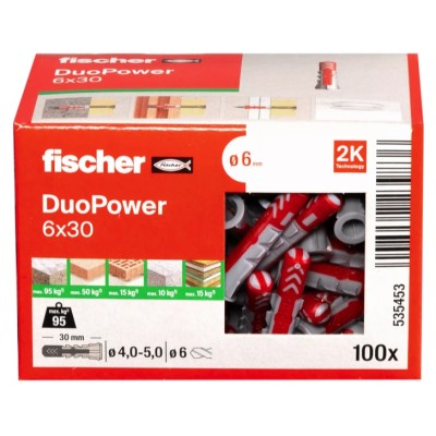 Taco duopower 6*30 (caja 100 ud) FISCHER