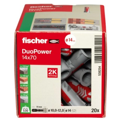 Taco duopower 14*70 (caja 20 ud) FISCHER