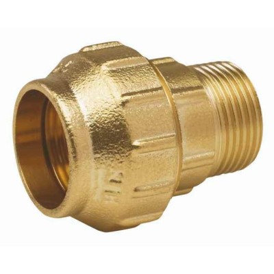 Enlace mixto rosca macho latón para polietileno 63*2"