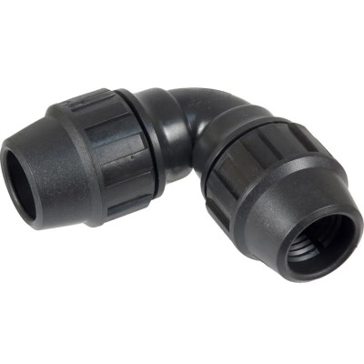Codo bocas iguales fitting polietileno 25