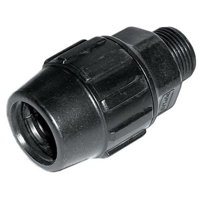 Enlace mixto rosca macho fitting polietileno 63