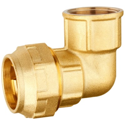 Codo mixto rosca hembra latón para polietileno 25