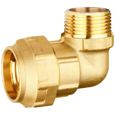 Codo mixto rosca macho latón para polietileno 40