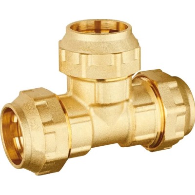 TE bocas iguales latón para polietileno 40