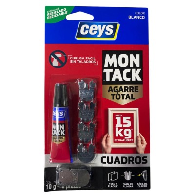 Adhesivo montaje montack cuadros 10gr + 6pz CEYS