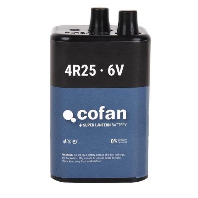 Batería 4R25 6V universal para lámparas de señalización COFAN