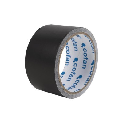 Cinta aluminio negra 30 micras 50mm*10mts COFAN