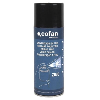 Spray galvanizado en frío zinc plata 400ml COFAN