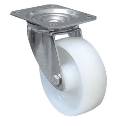 Rueda nylon 125*40mm con placa COFAN