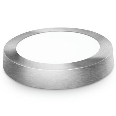 Downlight led redondo plata mate 6400k luz fría MATEL