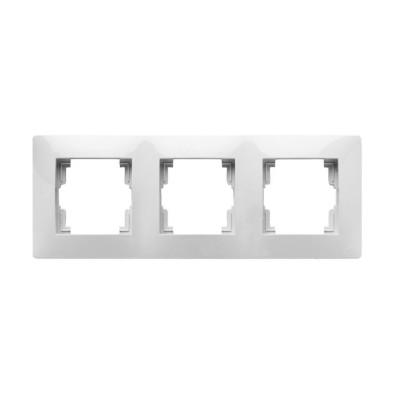 Marco triple serie habitat 15 blanco FAMATEL