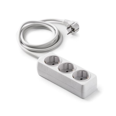 Base múltiple 3 tomas sin interruptor 1,50mts blanco FAMATEL