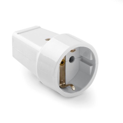 Base móvil 2p+t ip20 retráctil blanco FAMATEL