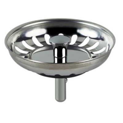 Filtro cesto fregadero 80mm con guía acero inoxidable PLASTISAN