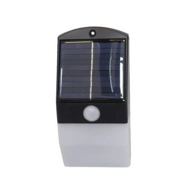 Aplique solar con sensor 8led 8,5*4,6*17,4cm GERIMPORT