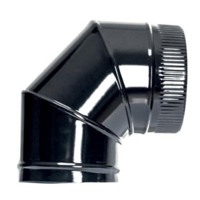 Codo vitrificado negro 100-90º CAEXVEN
