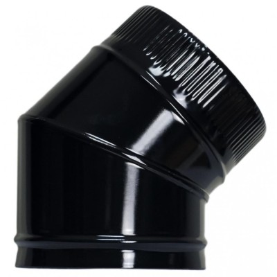 Codo vitrificado negro 250-45º CAEXVEN