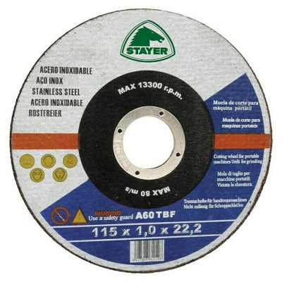 Disco corte extrafino hierro 115*1 mm STAYER